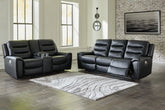 Hoover Furniture Outlet - Ashley Furniture - Warlin Power Reclining Sofa and Loveseat - Power Reclining Sofa and Loveseat - 61105U1